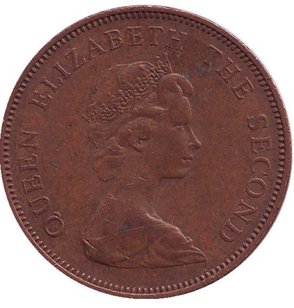 Монета 2 пенса. 1974 год, Фолклендские острова. Магелланов гусь.