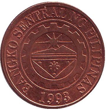 Монета 10 сентимо. 2013 год, Филиппины. Монета 10 сентимо. 2013 год, Филиппины.