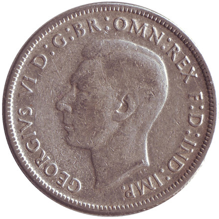 Монета 2 шиллинга (флорин). 1946 год, Австралия.