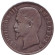 Монета 5 франков. 1855 год (A), Франция. Император Наполеон III.