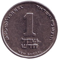 Монета 1 новый шекель. 1997 год, Израиль. Монета 1 новый шекель. 1997 год, Израиль.