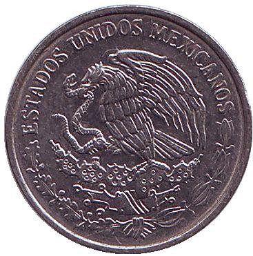 Монета 10 сентаво. 1995 год, Мексика. Монета 10 сентаво. 1995 год, Мексика.