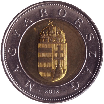 Монета 100 форинтов. 2012 год, Венгрия. Монета 100 форинтов. 2012 год, Венгрия.