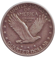 Монета 25 центов. 1917 год (D), США. (Три звезды ниже орла) Монета 25 центов. 1917 год (D), США. (Три звезды ниже орла)