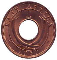 Монета 1 цент. 1959 год, Восточная Африка. (KN)