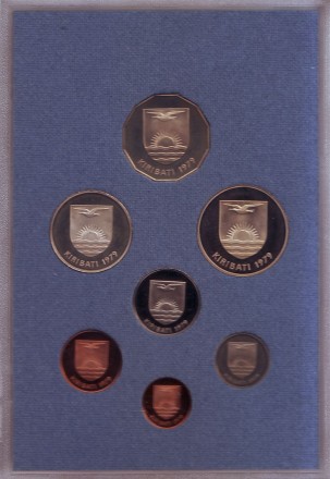 Набор монет Кирибати (7 шт.), 1979 год. Proof. Набор монет Кирибати (7 шт.), 1979 год. Proof.