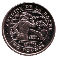 Монета 2 фунта. 2000 год, Южная Георгия и Южные Сандвичевы острова. Антони де ла Роше. Монета 2 фунта. 2000 год, Южная Георгия и Южные Сандвичевы острова. Антони де ла Роше.