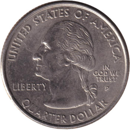 Монета 25 центов (P). 2000 год, США. Мэриленд. Штат № 7.