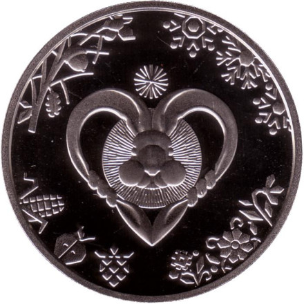 Монета 5 гривен. 2023 год, Украина. Китайский гороскоп - год кролика.