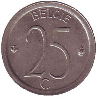 Монета 25 сантимов. 1973 год, Бельгия. (Belgie) Монета 25 сантимов. 1973 год, Бельгия. (Belgie)