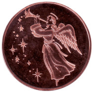 Ангел. Монетовидный жетон. Унция меди 999. США. Ангел. Монетовидный жетон. Унция меди 999. США.