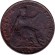 Монета 1 фартинг. 1822 год, Великобритания.  Монета 1 фартинг. 1822 год, Великобритания.