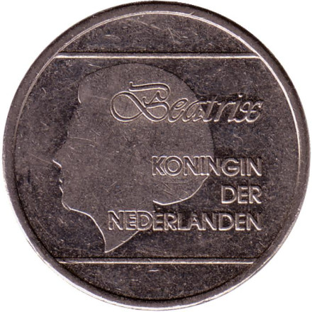 Монета 1 флорин. 1993 год, Аруба. Монета 1 флорин. 1993 год, Аруба.