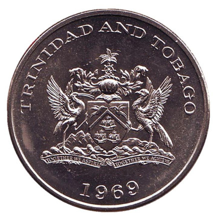 Монета 1 доллар. 1969 год, Тринидад и Тобаго. ФАО.