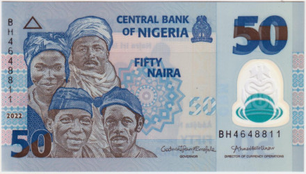 Банкнота 50 найр. 2022 год, Нигерия.