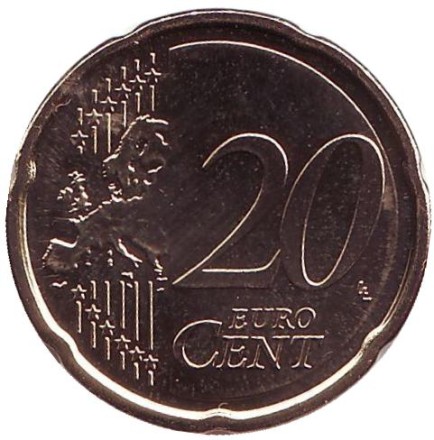 Монета 20 центов. 2017 год, Эстония.
