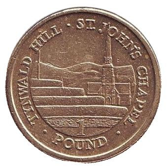 Монета 1 фунт. 2016 год, Остров Мэн. Тинвальд.