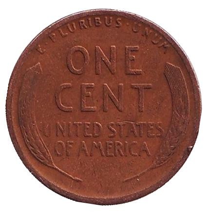 Монета 1 цент. 1928 год (D), США. Линкольн. Монета 1 цент. 1928 год (D), США. Линкольн.