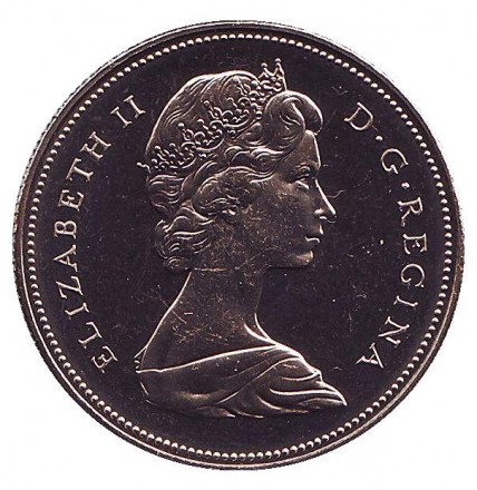 Монета 50 центов. 1968 год, Канада. UNC. Монета 50 центов. 1968 год, Канада. UNC.