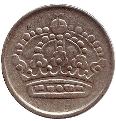 Монета 10 эре. 1953 год. Швеция.