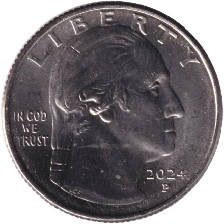 Монета 25 центов. 2024 год (P), США. Зиткала-Ша. Серия "Американские женщины".