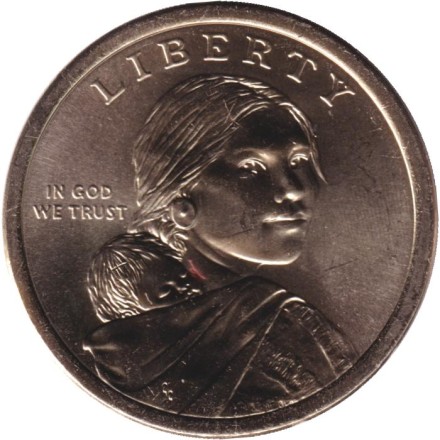 Монета 1 доллар. 2025 год (D), США. Сакагавея. Мэри Кавена Пукуи.