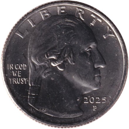 Монета 25 центов. 2025 год (P), США. Жюльетта Гордон Лоу. Серия "Американские женщины". Монета 25 центов. 2025 год (P), США. Жюльетта Гордон Лоу. Серия "Американские женщины".