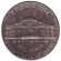 Монета 5 центов. 2001 год (D), США. Джефферсон. Монтичелло.