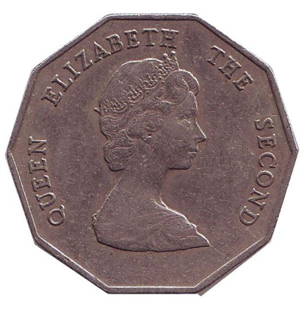 Монета 1 доллар. 1997 год, Восточно-Карибские государства. Парусник.