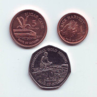 Набор монет Гайаны (3 шт.). 2007-2012 гг., Гайана. 