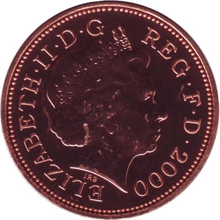 Монета 2 пенса. 2000 год, Великобритания. BU. Монета 2 пенса. 2000 год, Великобритания. BU.