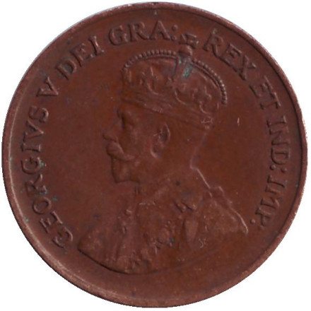 Монета 1 цент. 1936 год, Канада.
