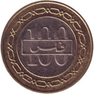 Монета 100 филсов. 2006 год, Бахрейн.