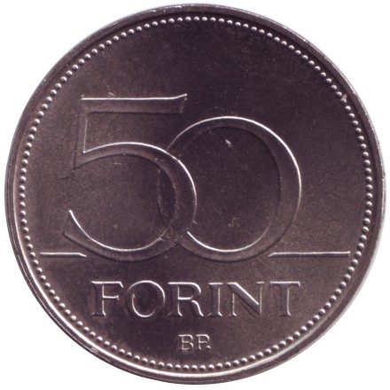 Монета 50 форинтов. 2012 год, Венгрия. Сокол. (Балобан). Монета 50 форинтов. 2012 год, Венгрия. Сокол. (Балобан).