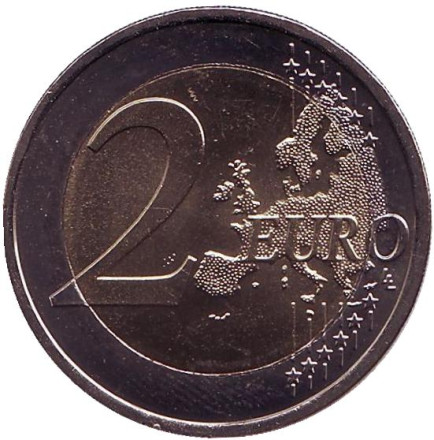 Монета 2 евро, 2010 год, Португалия. 100-летие Португальской республики. Монета 2 евро, 2010 год, Португалия. 100-летие Португальской республики.