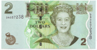 Банкнота 2 доллара. 2007-2011 гг., Фиджи. (Подпись: Whiteside).
