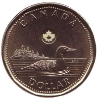 Утка. Монета 1 доллар. 2018 год, Канада.