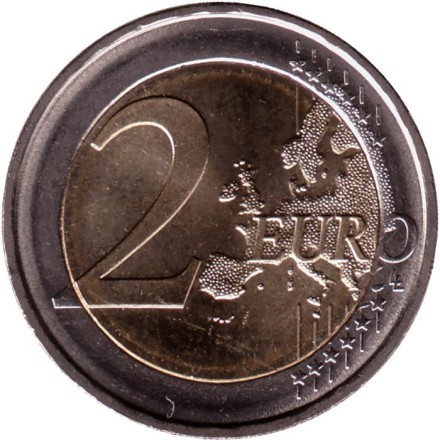 Монета 2 евро. 2022 год, Германия. Замок Вартбург. Тюрингия.