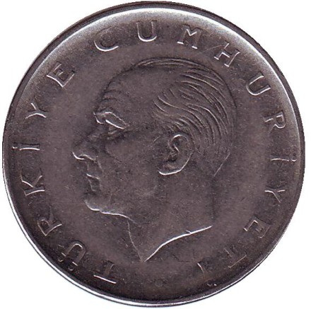 Монета 1 лира. 1964 год, Турция. Монета 1 лира. 1964 год, Турция.