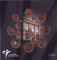 Набор монет евро в буклете (8 шт.), 2003 год, Нидерланды.