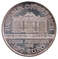 Монета 1,5 евро. 2013 год, Австрия. Венская Филармония. Монета 1,5 евро. 2013 год, Австрия. Венская Филармония.