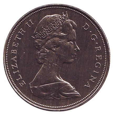 Монета 1 доллар. 1968 год, Канада. UNC. Индейцы в каноэ. Монета 1 доллар. 1968 год, Канада. UNC. Индейцы в каноэ.