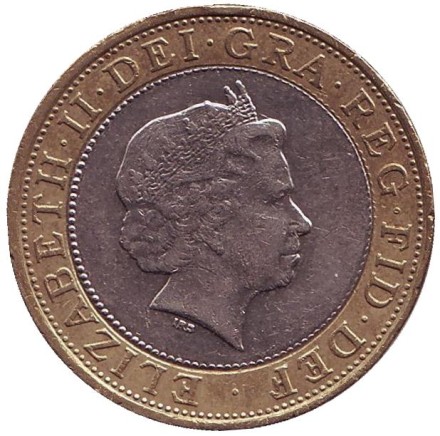 Монета 2 фунта. 2005 год, Великобритания. 400 лет "Пороховому заговору". Монета 2 фунта. 2005 год, Великобритания. 400 лет "Пороховому заговору".