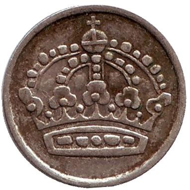 Монета 10 эре. 1954 год. Швеция.