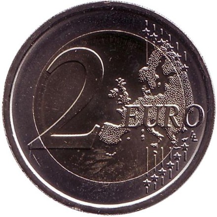 Монета 2 евро. 2017 год, Сан-Марино. Монета 2 евро. 2017 год, Сан-Марино.