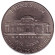 Монета 5 центов. 2002 год (D), США. Джефферсон. Монтичелло.
