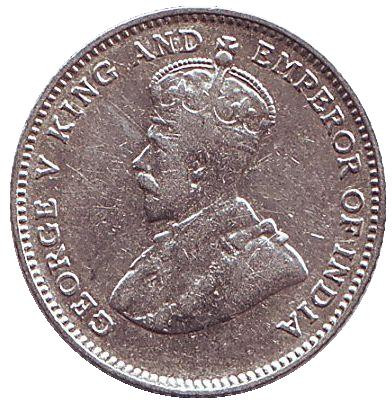 Монета 10 центов. 1927 год, Стрейтс-Сетлментс.