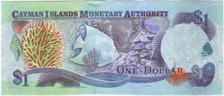 Банкнота 1 доллар. 2003 год, Каймановы острова. Банкнота 1 доллар. 2003 год, Каймановы острова.