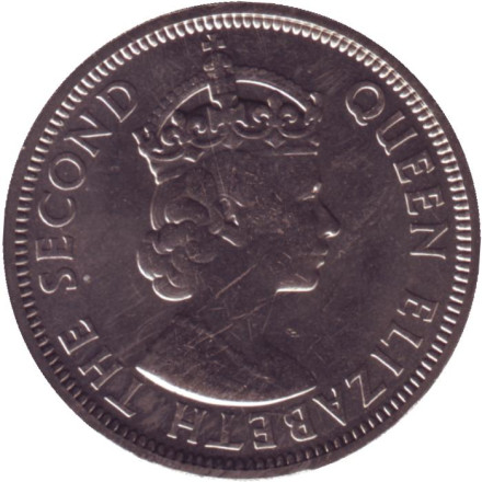 Монета 1 рупия. 1978 год, Маврикий. UNC. Монета 1 рупия. 1978 год, Маврикий. UNC.