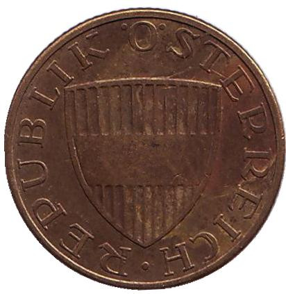 Монета 50 грошей. 1965 год, Австрия.